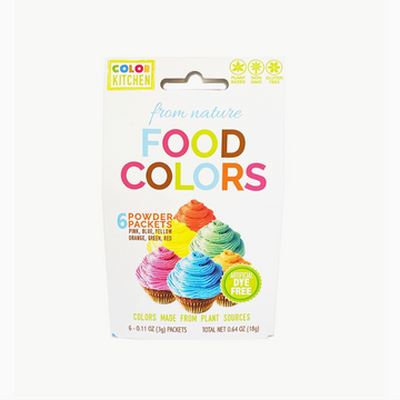 Food Color Set of 6 - Artificial Dye Free