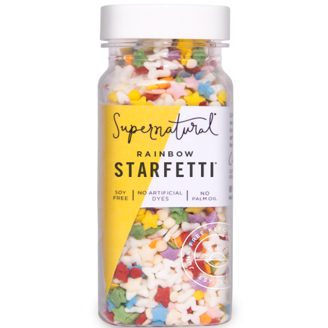 Dye-Free Rainbow Starfetti Sprinkles