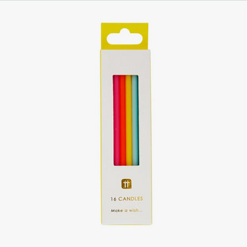 Tall Rainbow Birthday Candles